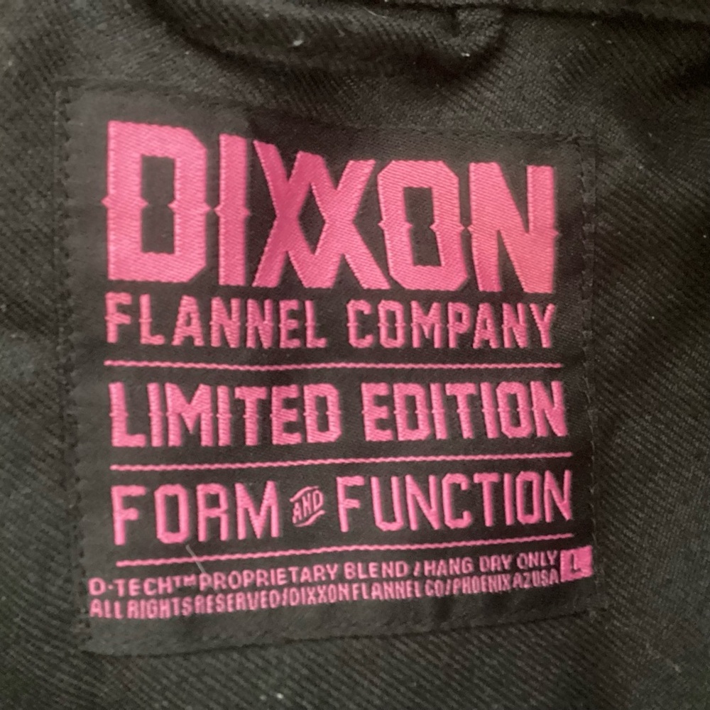DIXXON Black Button-Down Shirt with Pink Accents - Picture 5 of 8